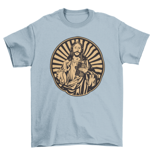 Jesus with synthesizer t-shirt d